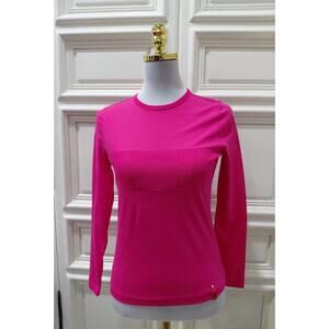 Lauren Active Ralph Lauren Women's Pink Long Sleeve Shirt, SMALL/PETITE